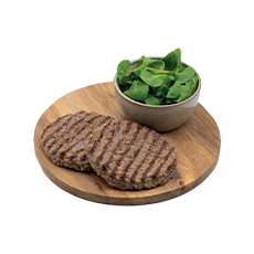 Steak haché marqué cuit à cœur VBF IQF - 50 g x 100 pc