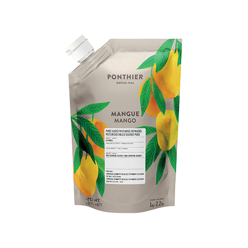 Purée réfrigérée de mangue Ponthier - 1 kg - Distributeur alimentaire  snacking