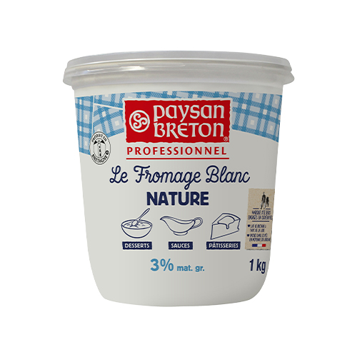 Fromage blanc nature 20 % MG Paysan Breton - 1 kg