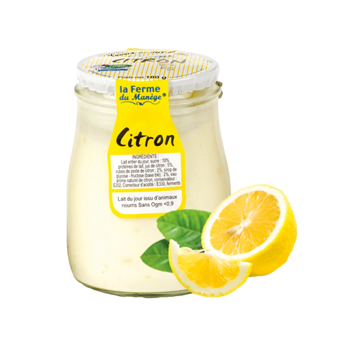 Yaourt brassé citron La Ferme du Manège - 180 g x 6 pc
